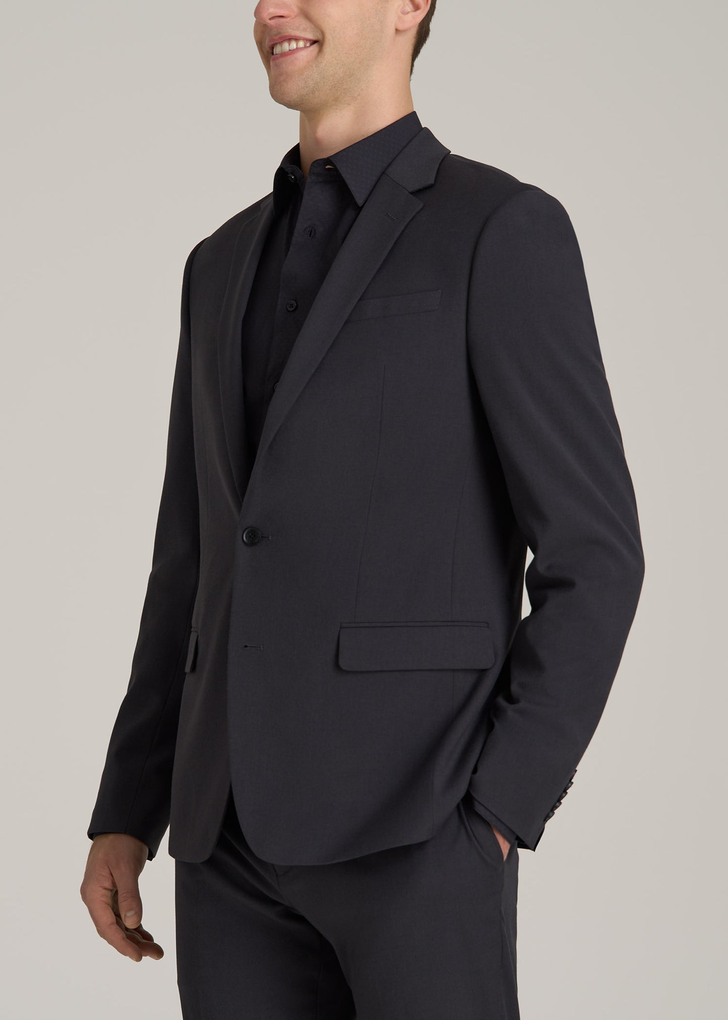 Suit Jacket for Tall Men in Mid Grey