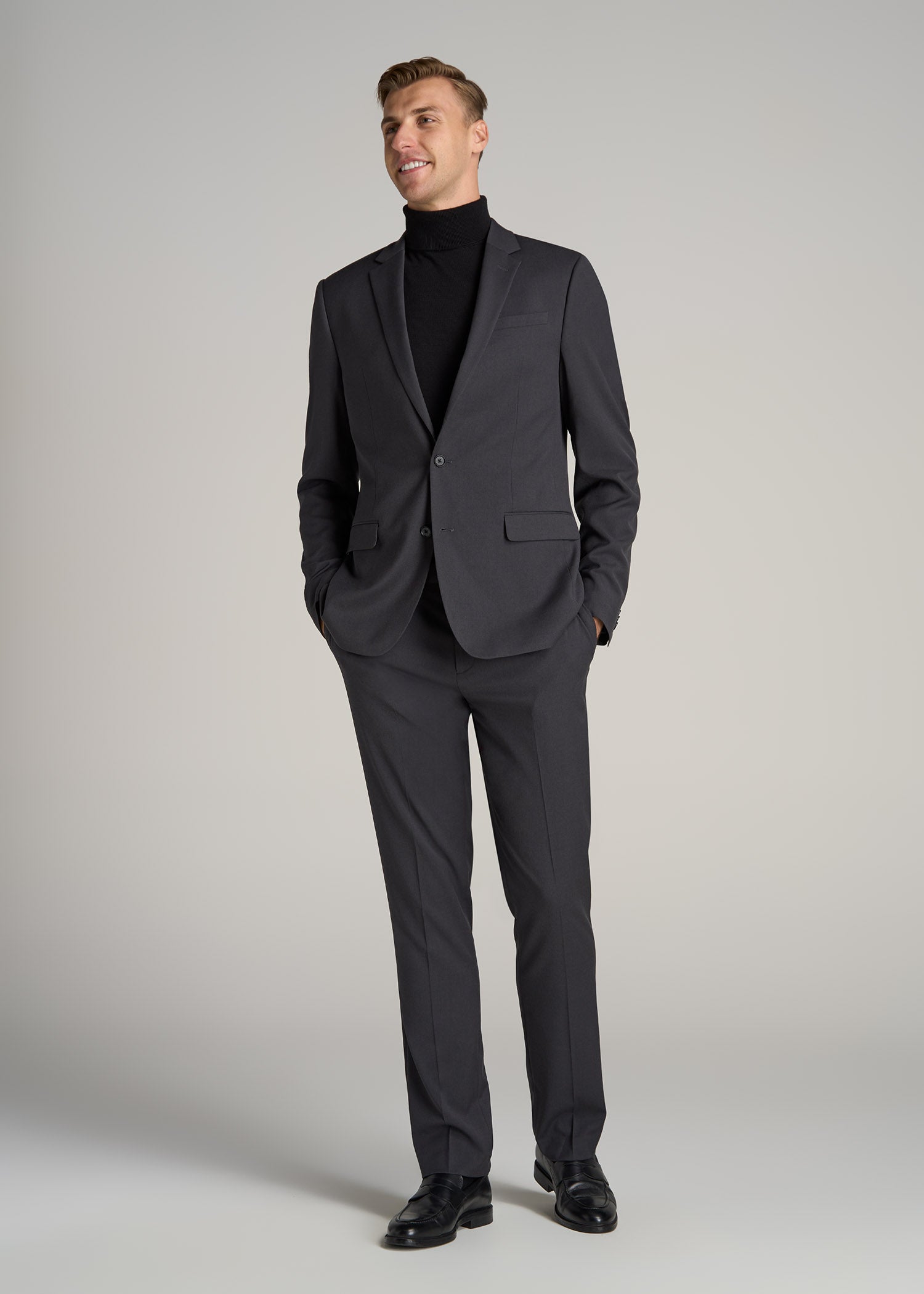 Tall Men's Suit Jacket in Mid Grey | American Tall