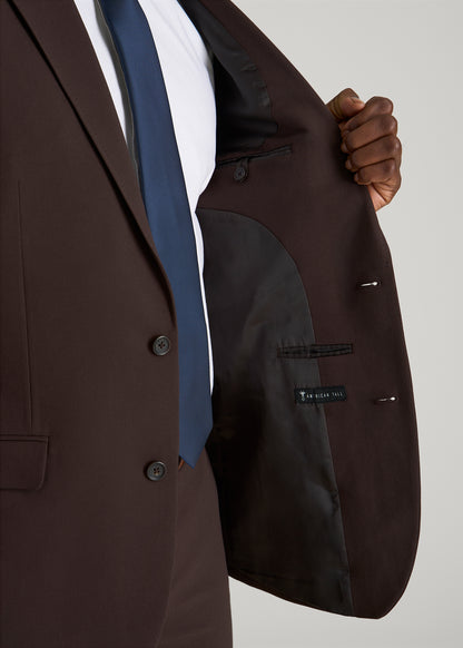 Suit Separates Jacket for Tall Men in Coffee Bean