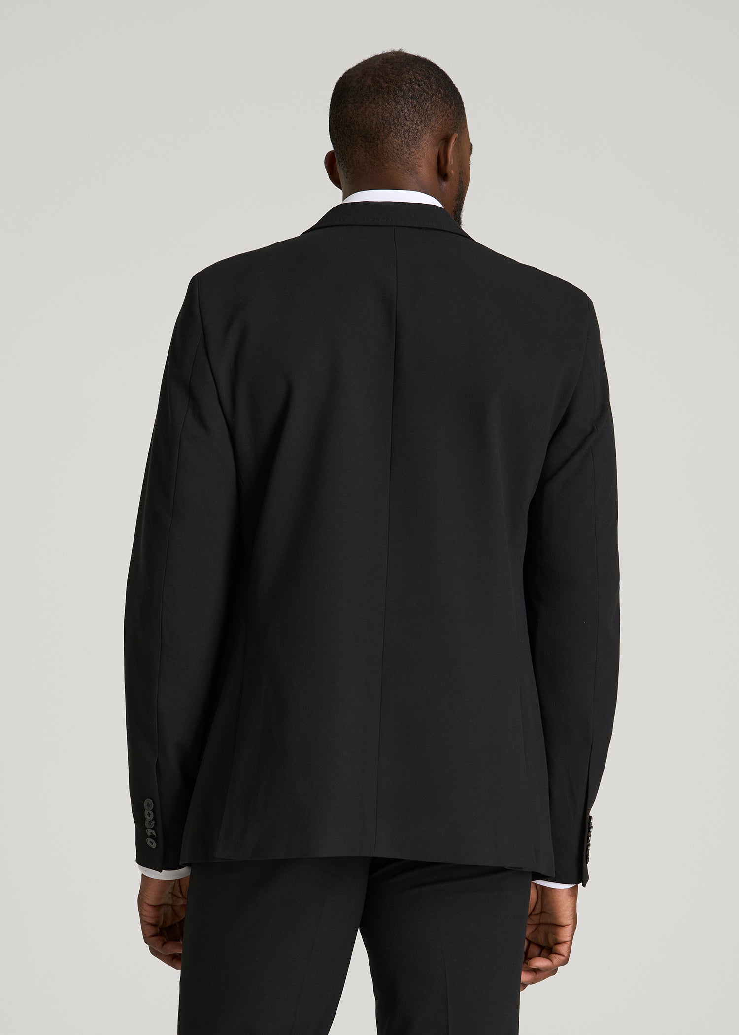 Suit Separates Jacket for Tall Men in Deep Black