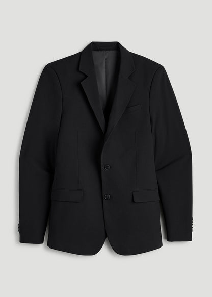 Suit Separates Jacket for Tall Men in Deep Black