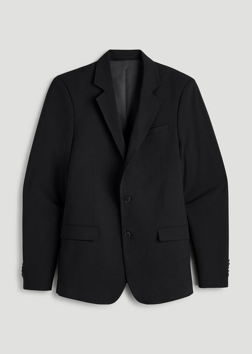 Suit Separates Jacket for Tall Men in Deep Black