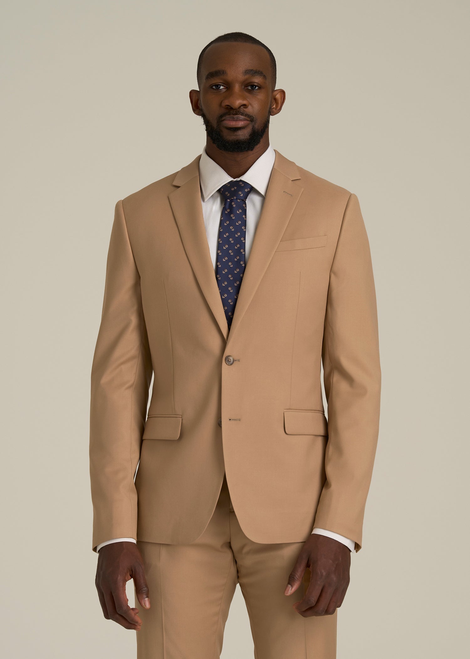 Suit Jacket for Tall Men in Tannin