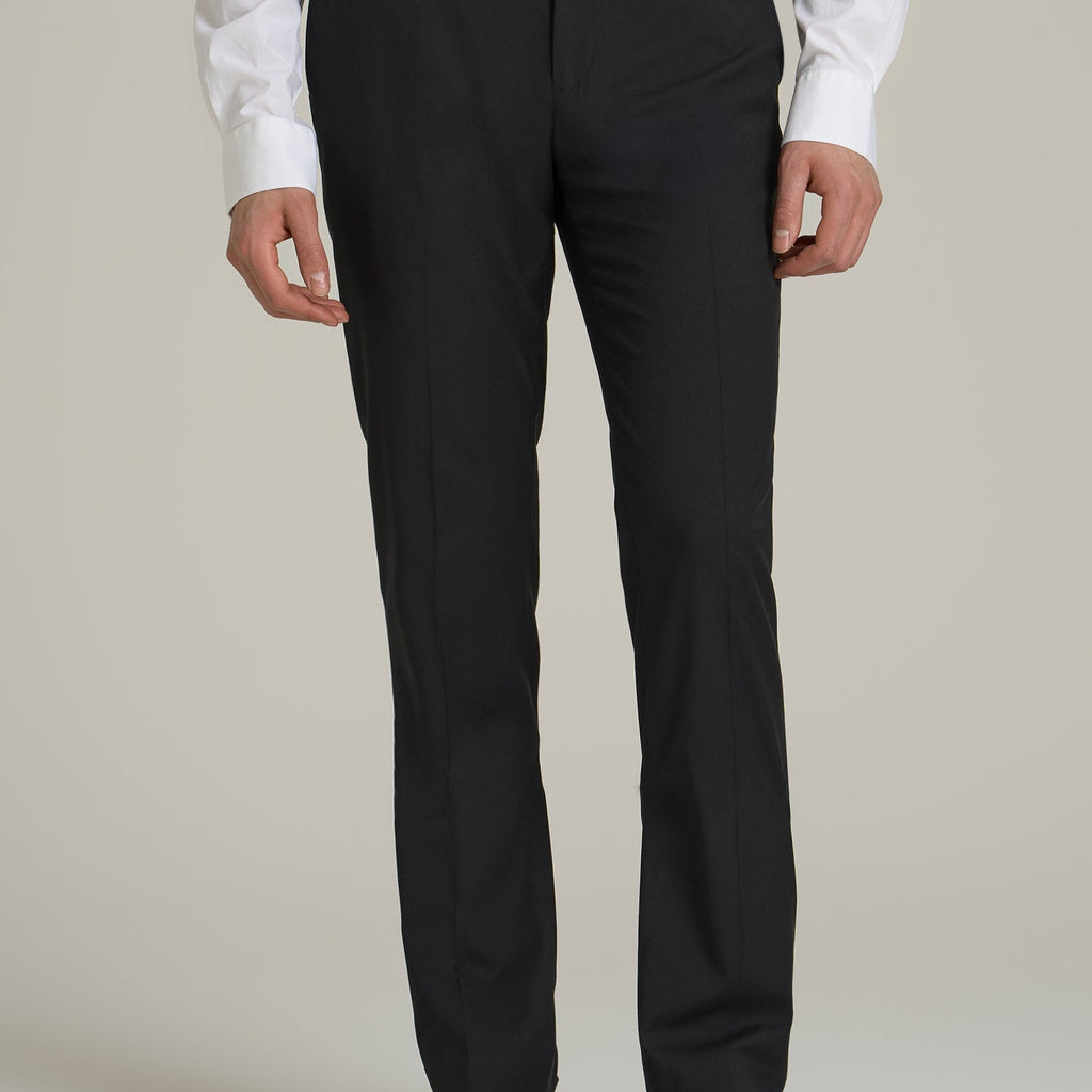 slim fit dress slacks Suit Trousers for Tall Men in Black 32 / 40 / Black