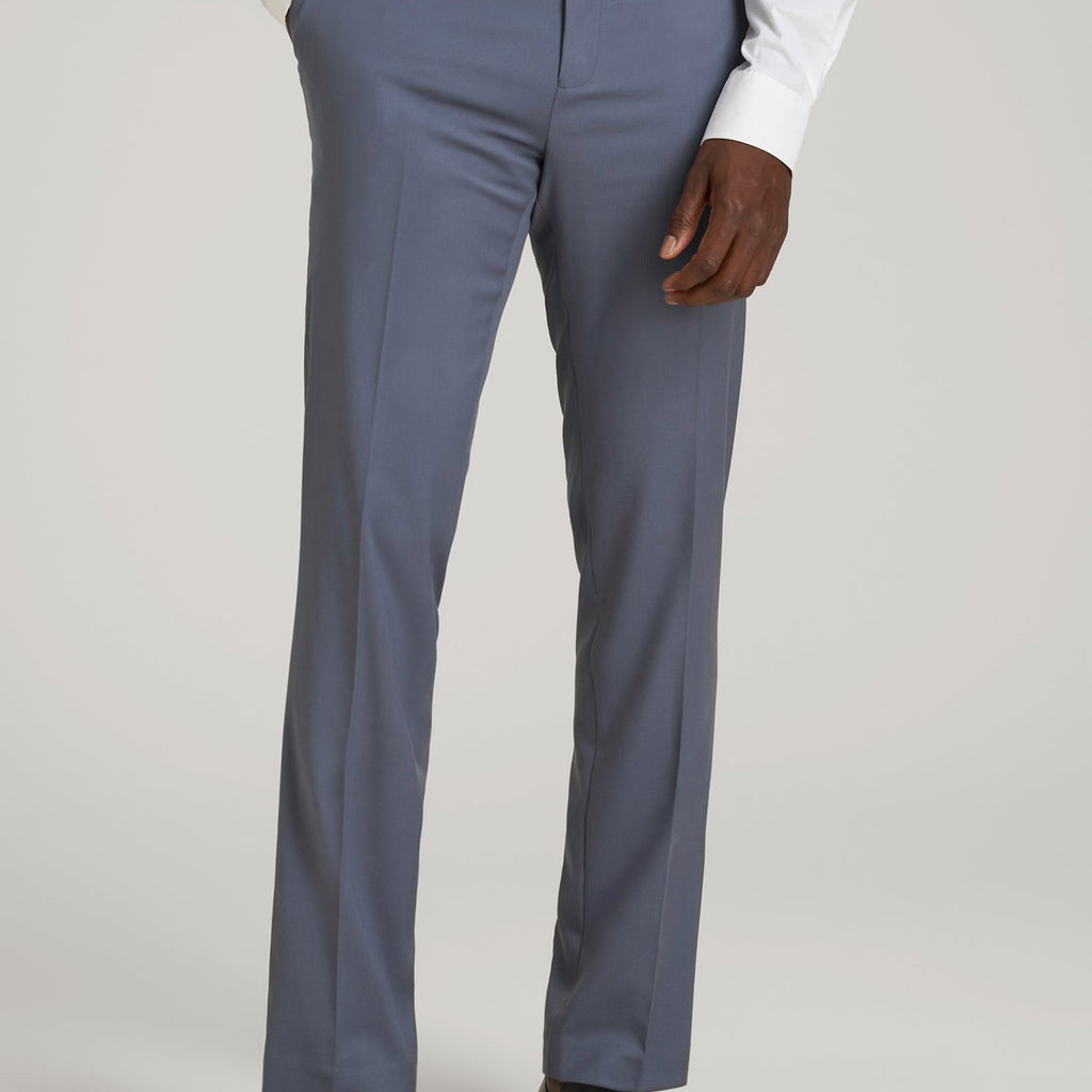 mens boot cut dress pants Suit Trousers for Tall Men in Blue Slate 42 / 40  / Blue Slate