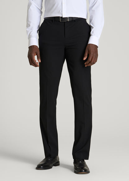 Suit Separates Pants for Tall Men in Deep Black