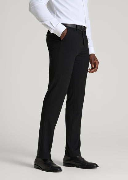 Suit Separates Pants for Tall Men in Deep Black