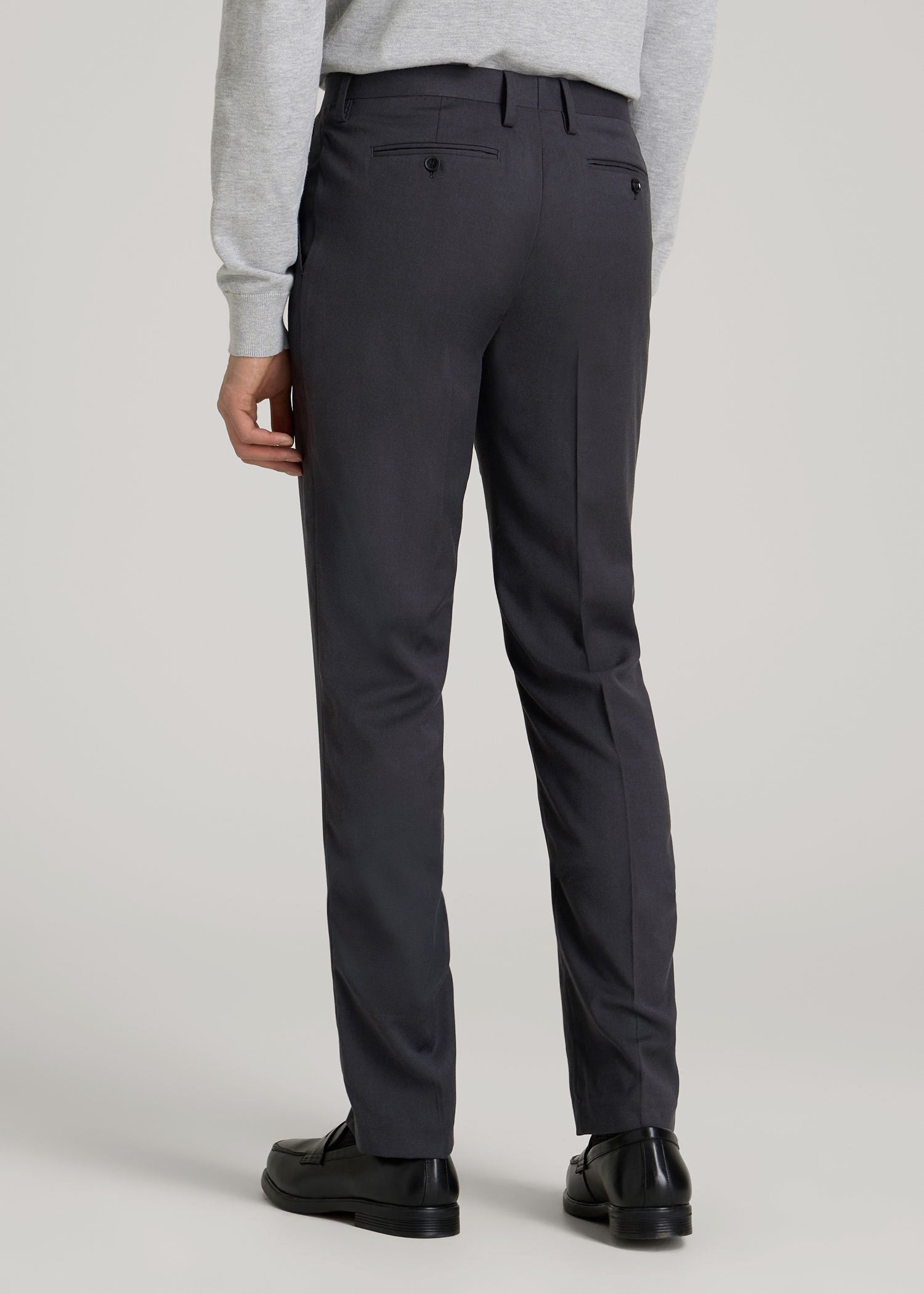Suit Trousers for Tall Men in Mid Grey 42 / 36 / Mid Grey