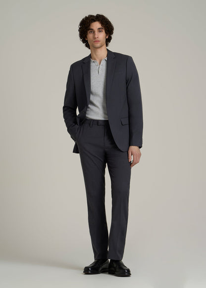 Suit Trousers for Tall Men in Mid Grey