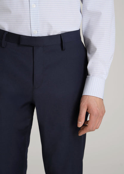 Suit Trousers for Tall Men in True Navy