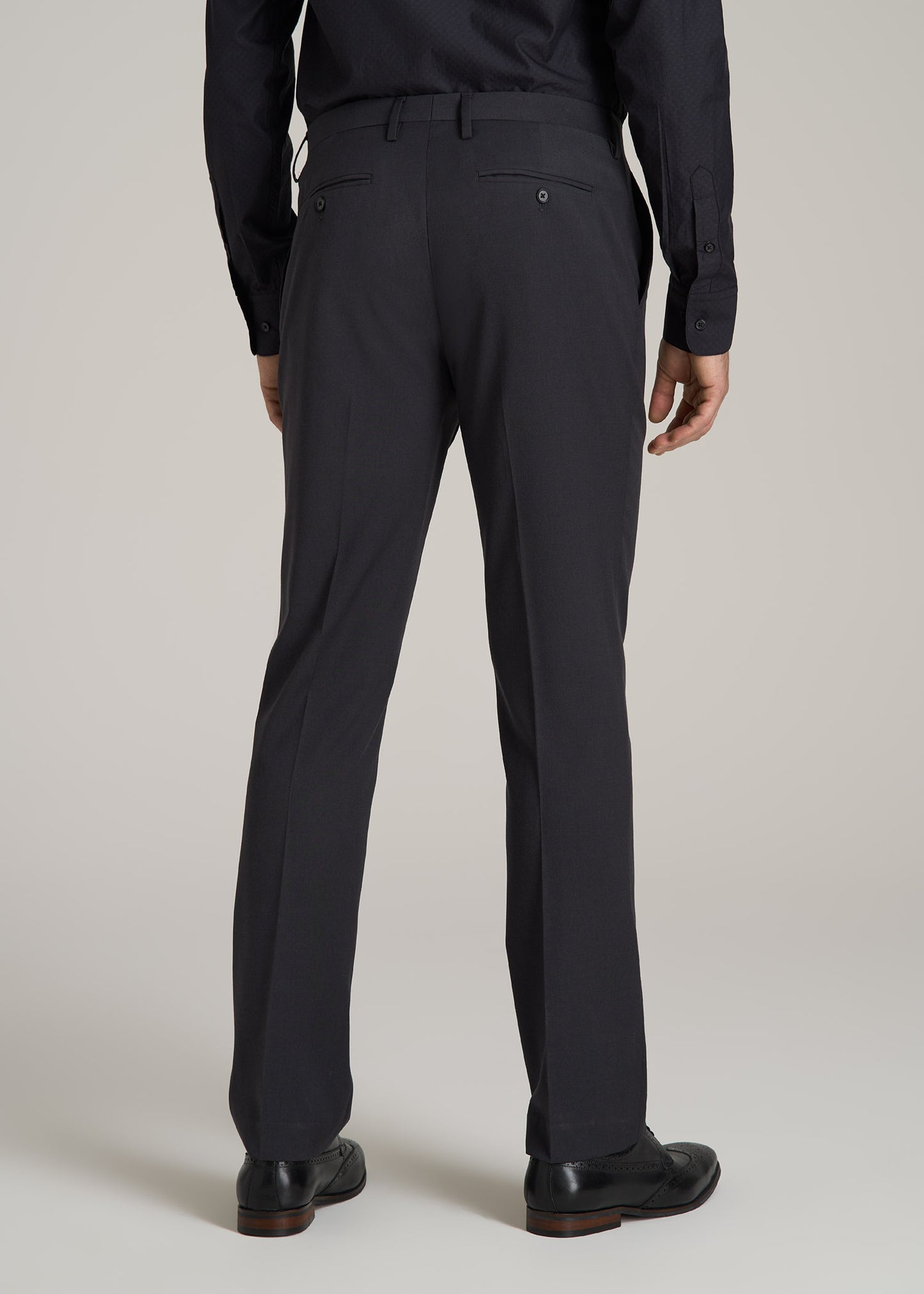 Suit Trousers for Tall Men in Mid Grey