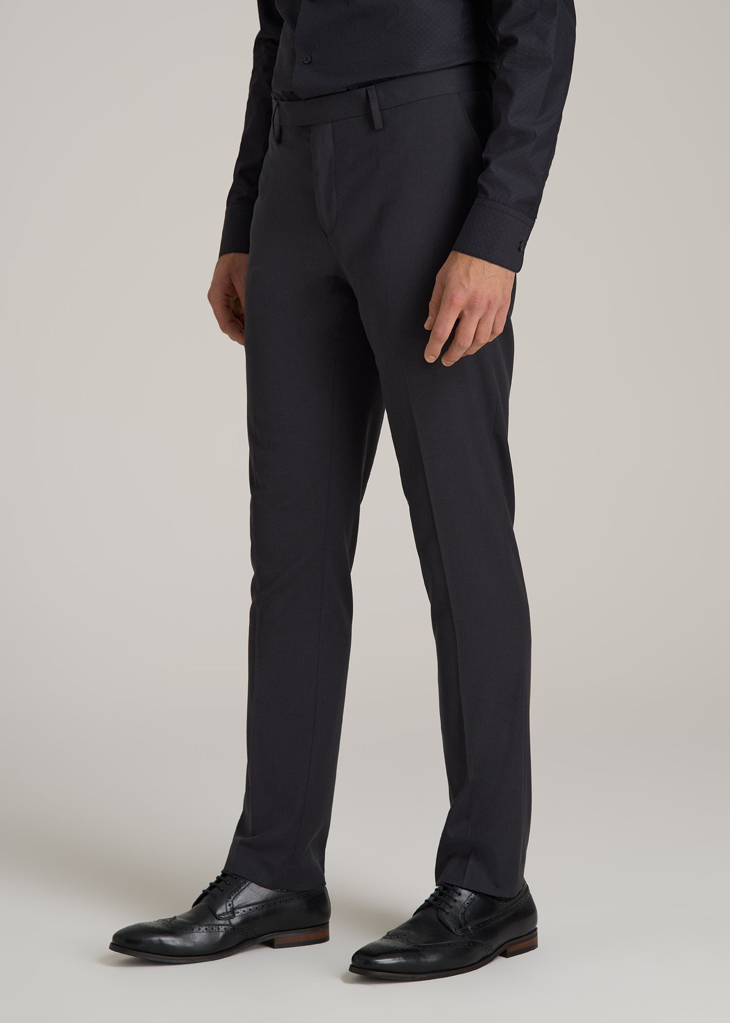 Suit Trousers for Tall Men in Mid Grey