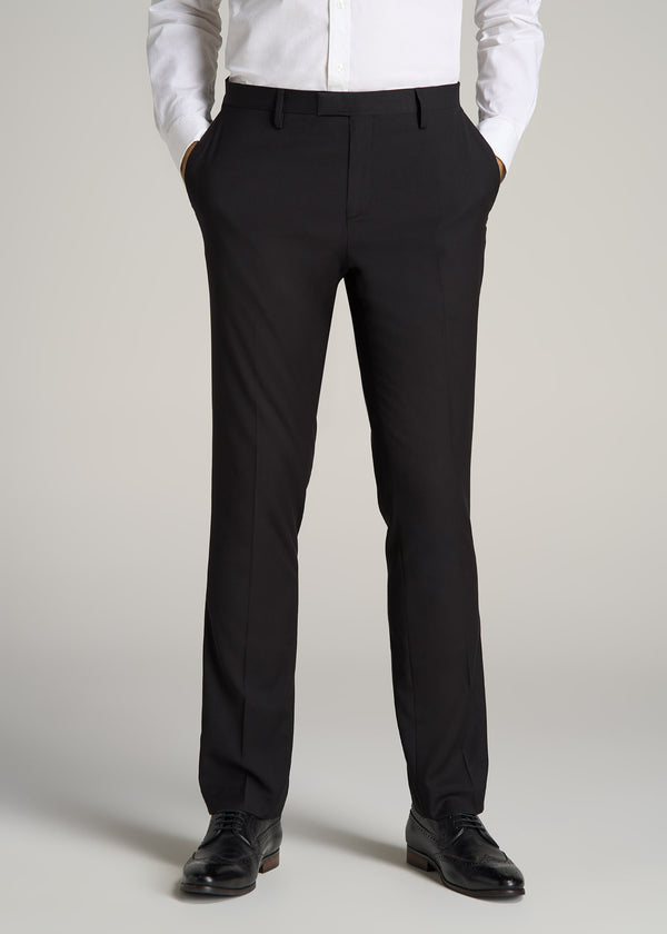 Tall Men's Black Suit Trousers | American Tall