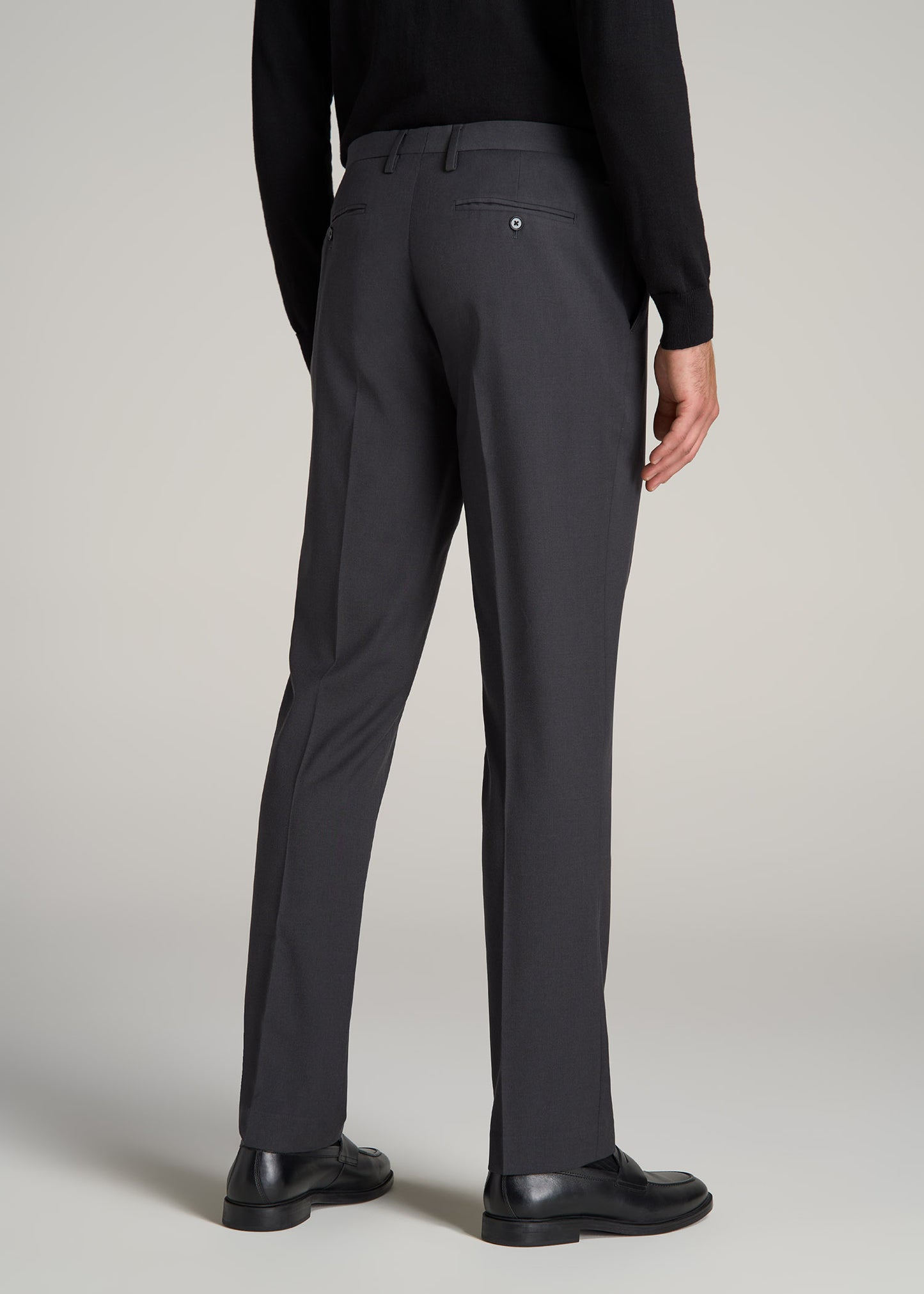 Suit Trousers for Tall Men in Mid Grey