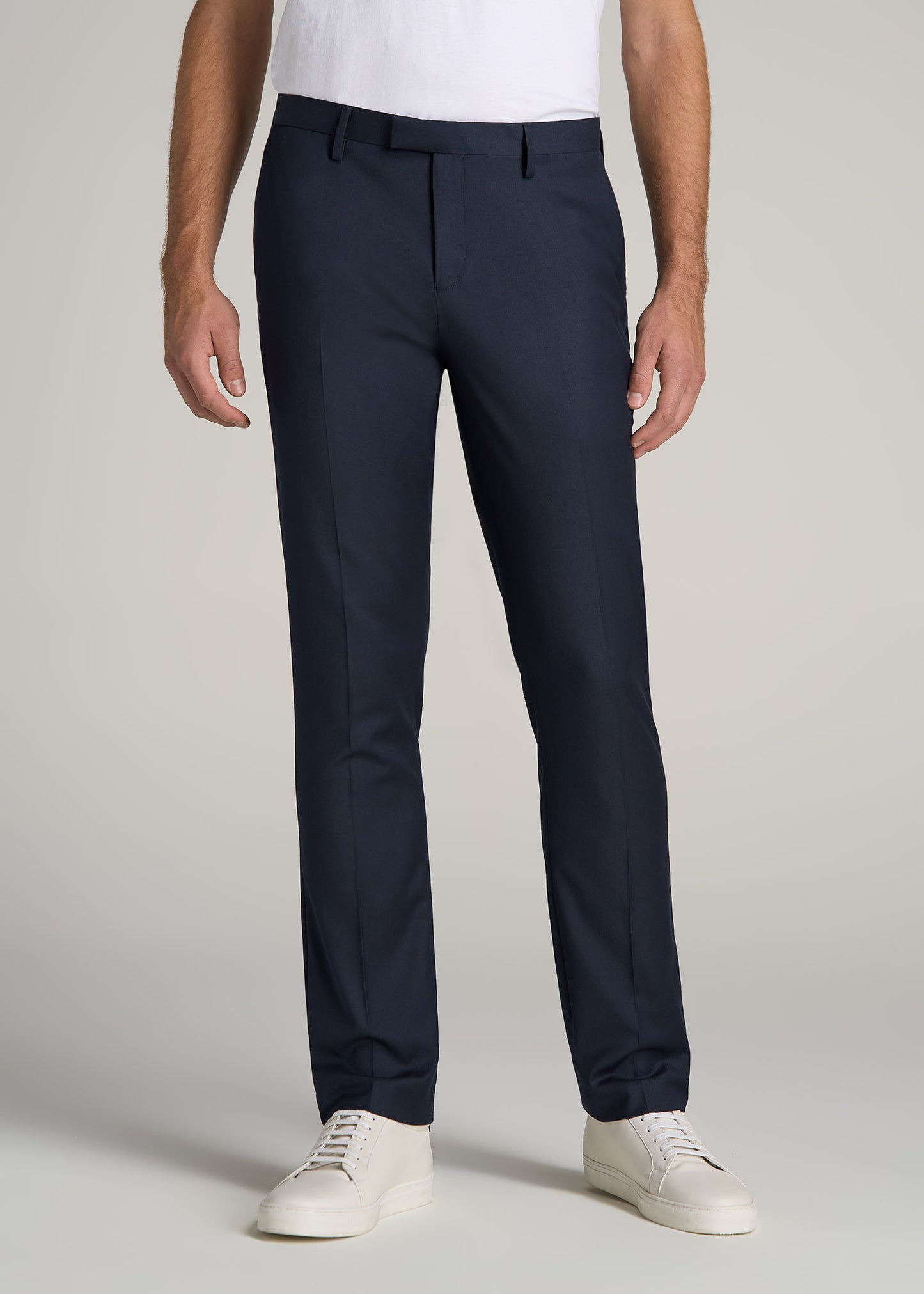Suit Trousers for Tall Men in True Navy