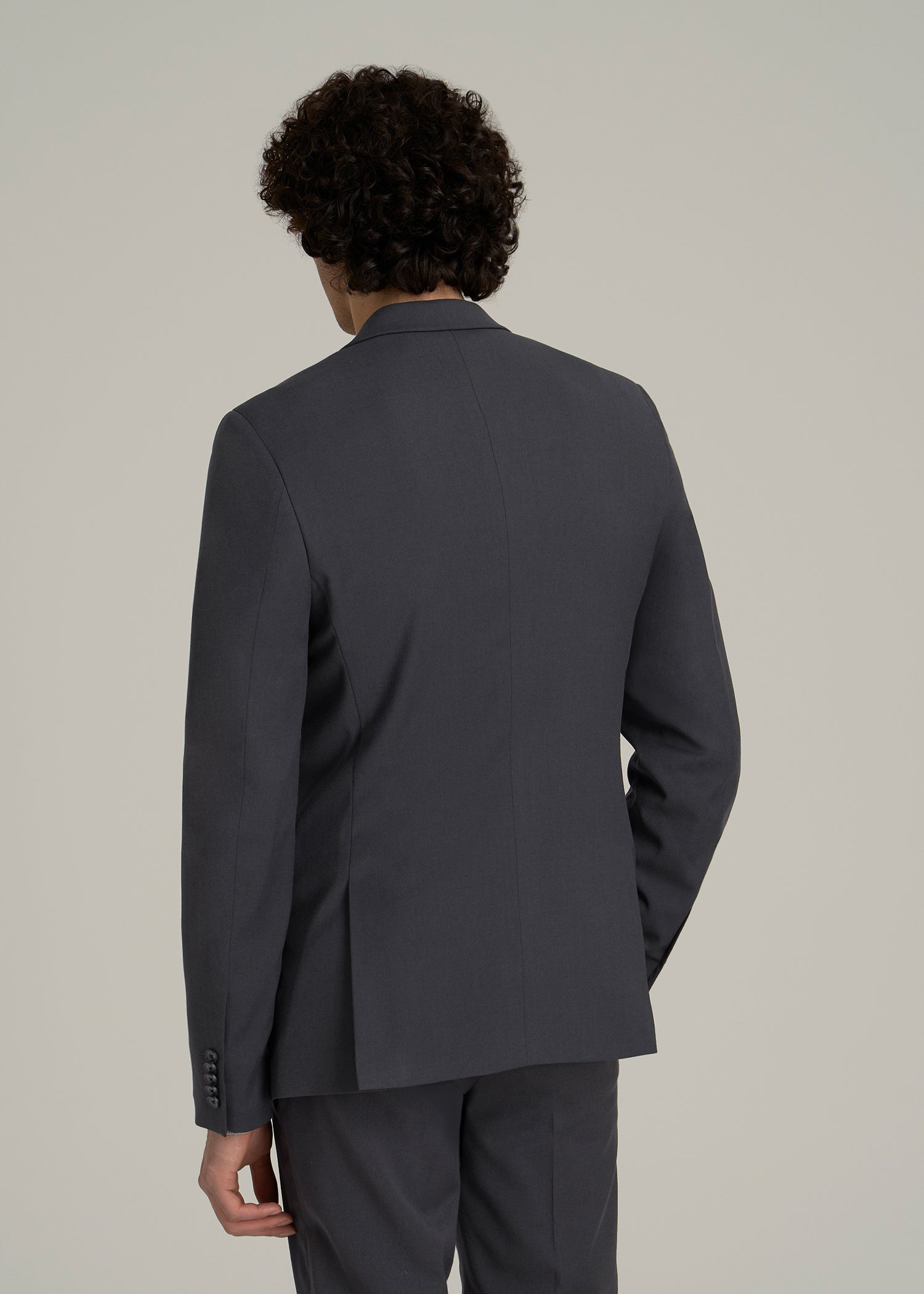 Suit Jacket for Tall Men in Mid Grey