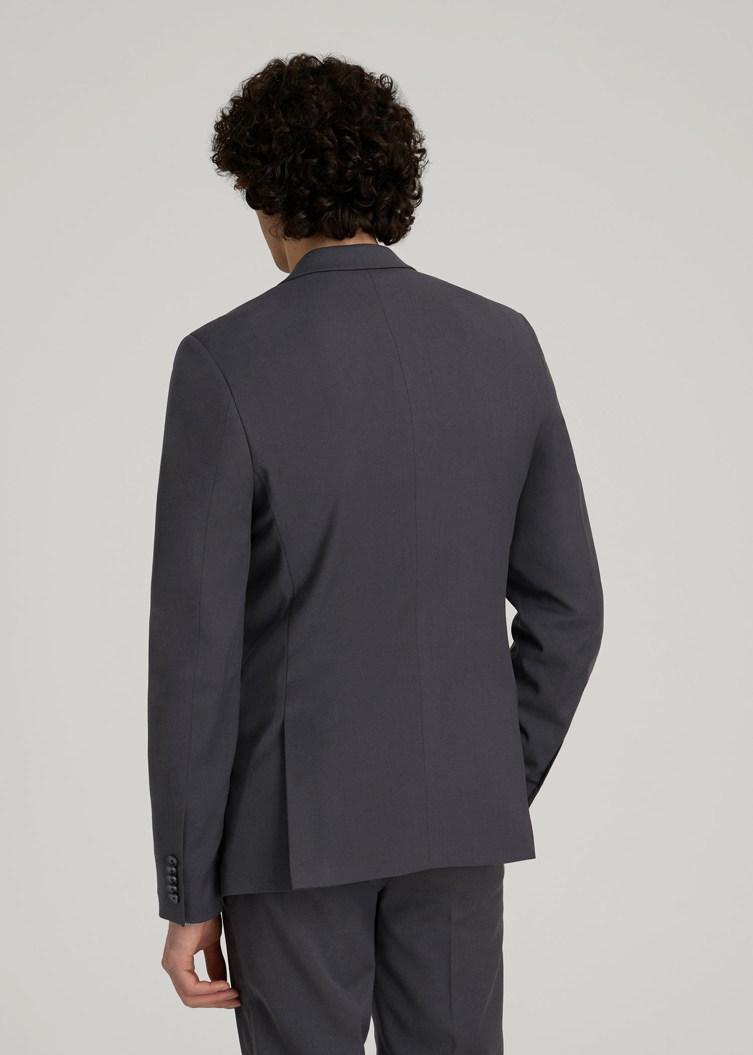 men's dress coat Suit Jacket for Tall Men in Mid Grey 52 / Tall / Mid Grey