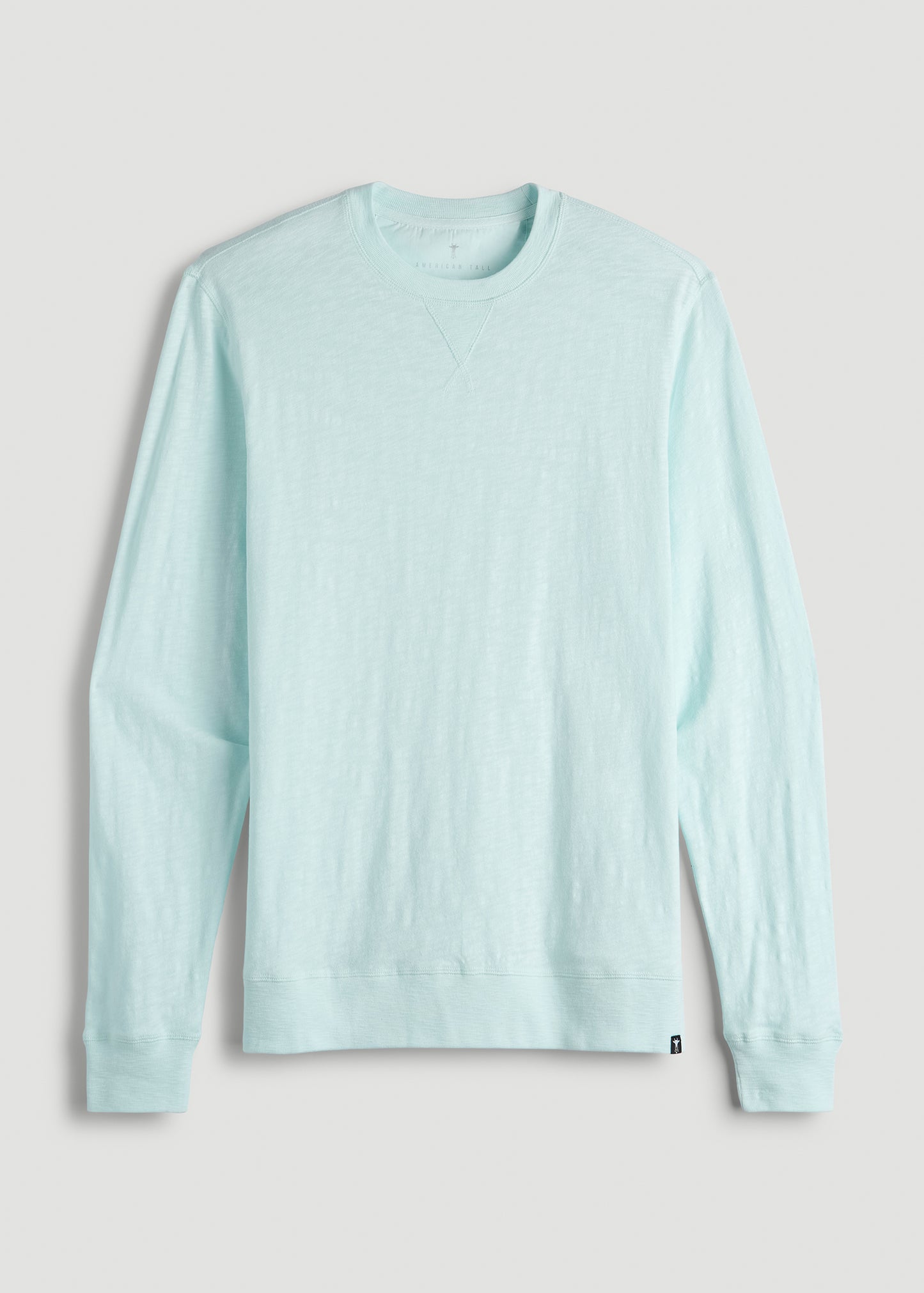 Sunwashed Slub Crewneck for Tall Men in Saltwater