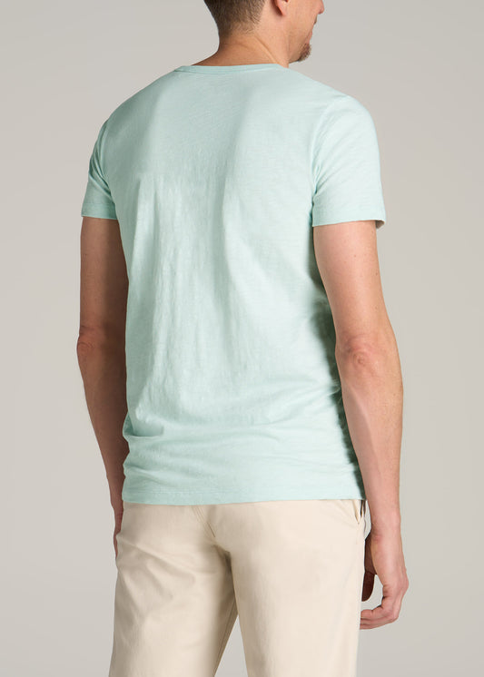 Sunwashed Slub Pocket T-Shirt For Tall Men in Mint