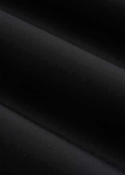 Short Sleeve Rashguard for Tall Men in Deep Black