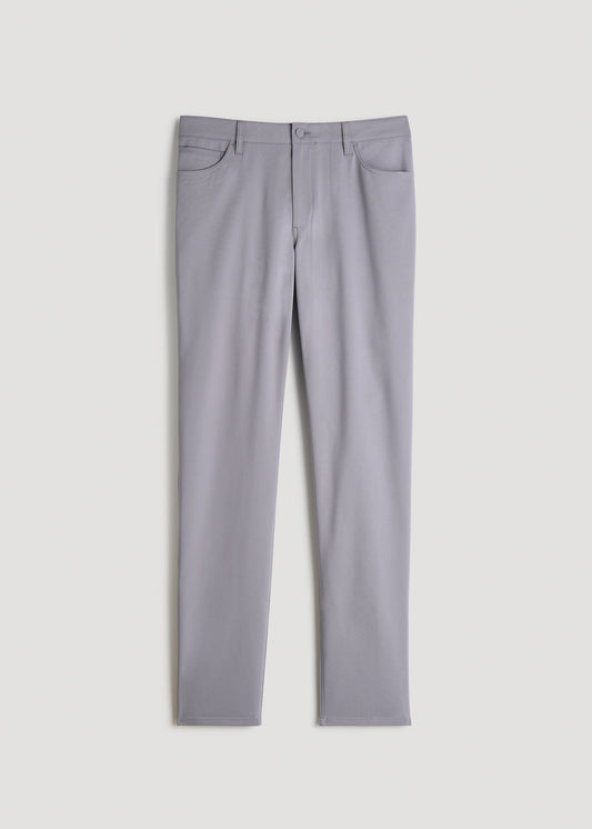 365 Stretch 5-Pocket TAPERED Pants for Tall Men in Pebble Grey