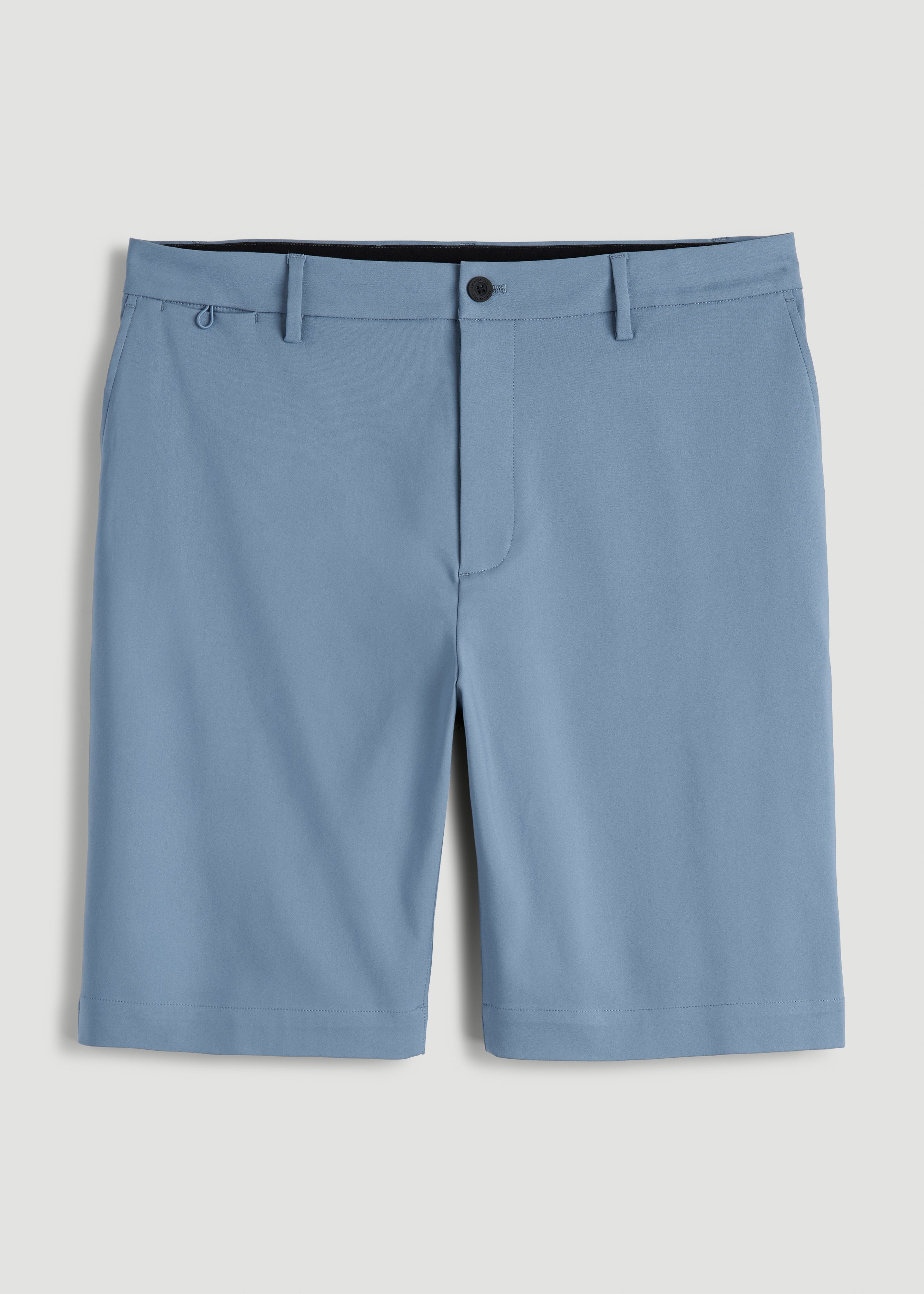 Tech Chino Shorts for Tall Men in Chambray