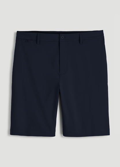 Tech Chino Shorts for Tall Men in Deep Navy