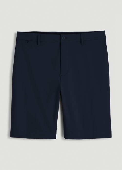 Tech Chino Shorts for Tall Men in Deep Navy