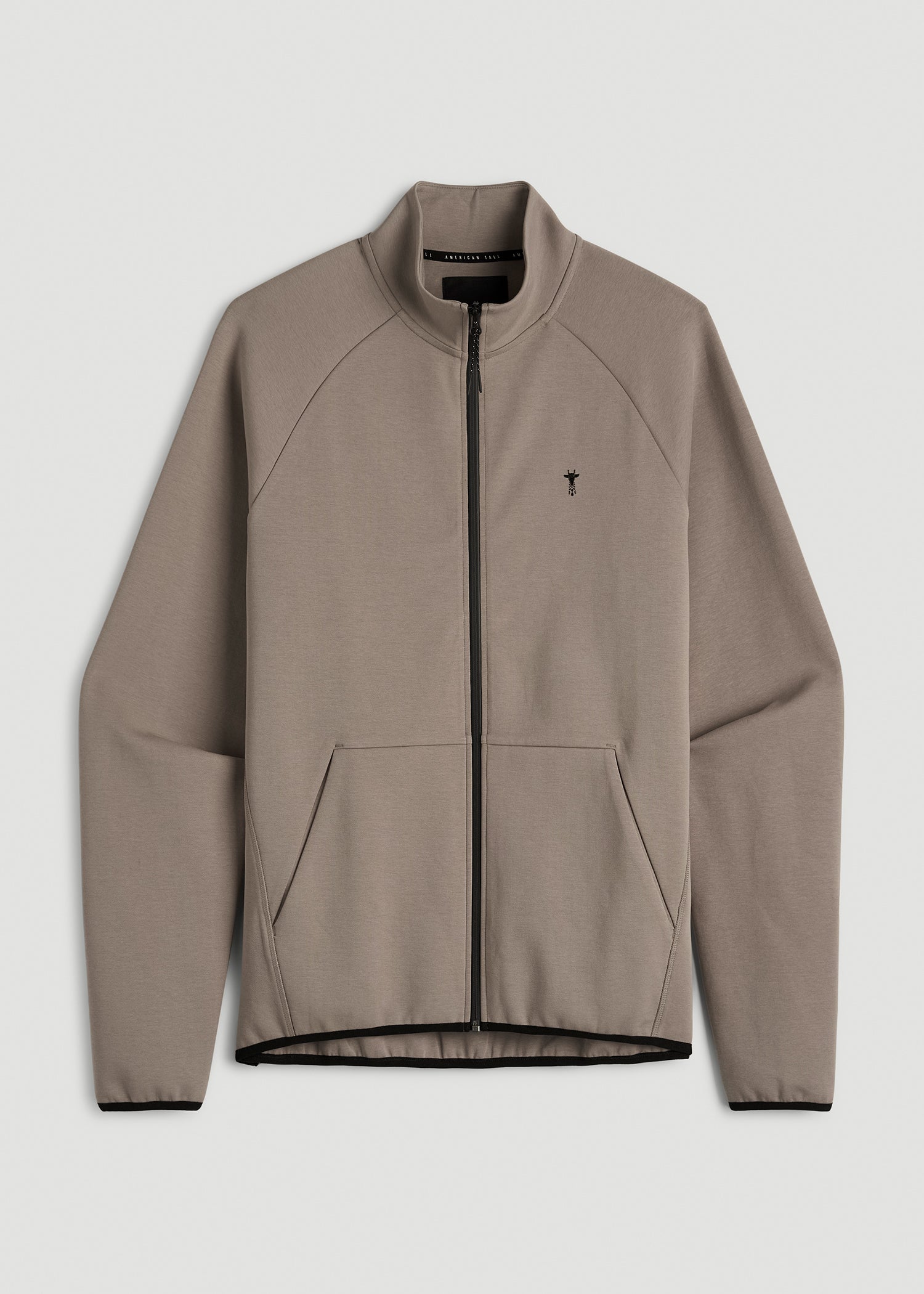Tech Motion Fleece Full-Zip Jacket for Tall Men in Portobello