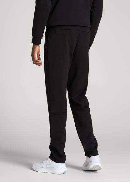 Tech Motion Fleece Tapered Pant for Tall Men in Black