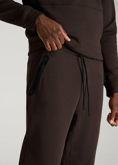 Tech Motion Fleece Tapered Pant for Tall Men in Espresso