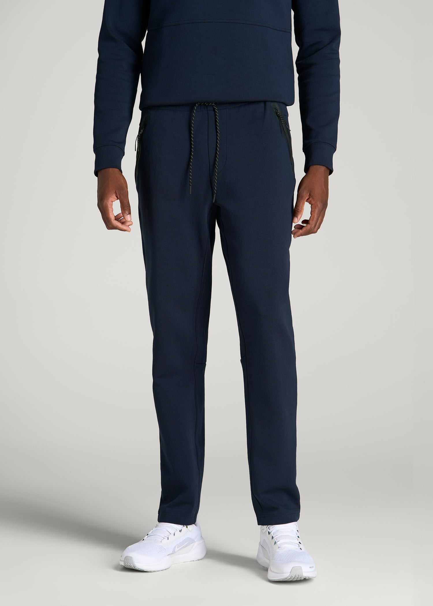Tech Motion Fleece Tapered Pant for Tall Men in Royal Navy