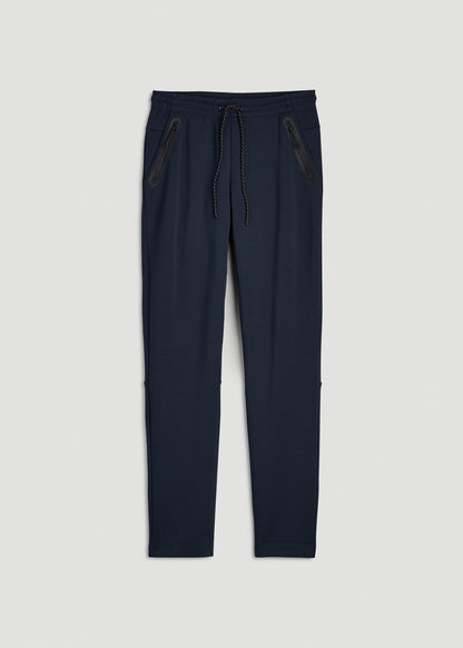 Tech Motion Fleece Tapered Pant for Tall Men in Royal Navy