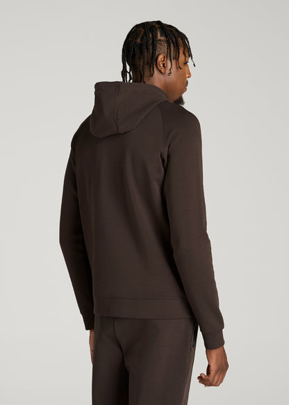 Tech Motion Hoodie for Tall Men in Espresso