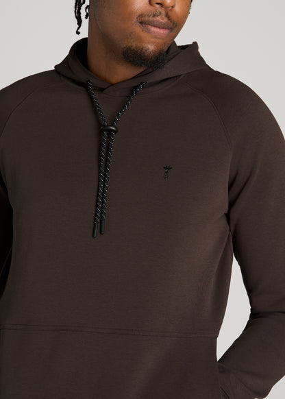 Tech Motion Hoodie for Tall Men in Espresso