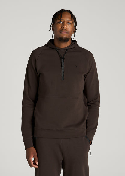 Tech Motion Hoodie for Tall Men in Espresso