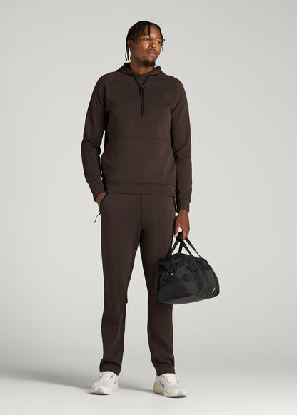 Tech Motion Hoodie for Tall Men in Espresso