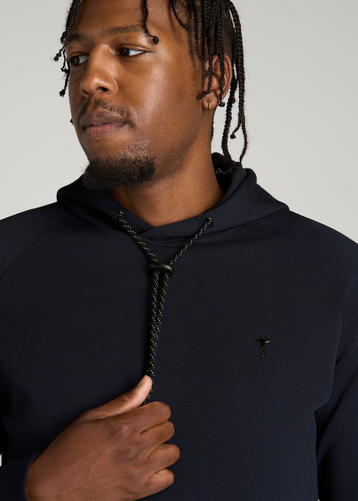 Tech Motion Hoodie for Tall Men in Royal Navy