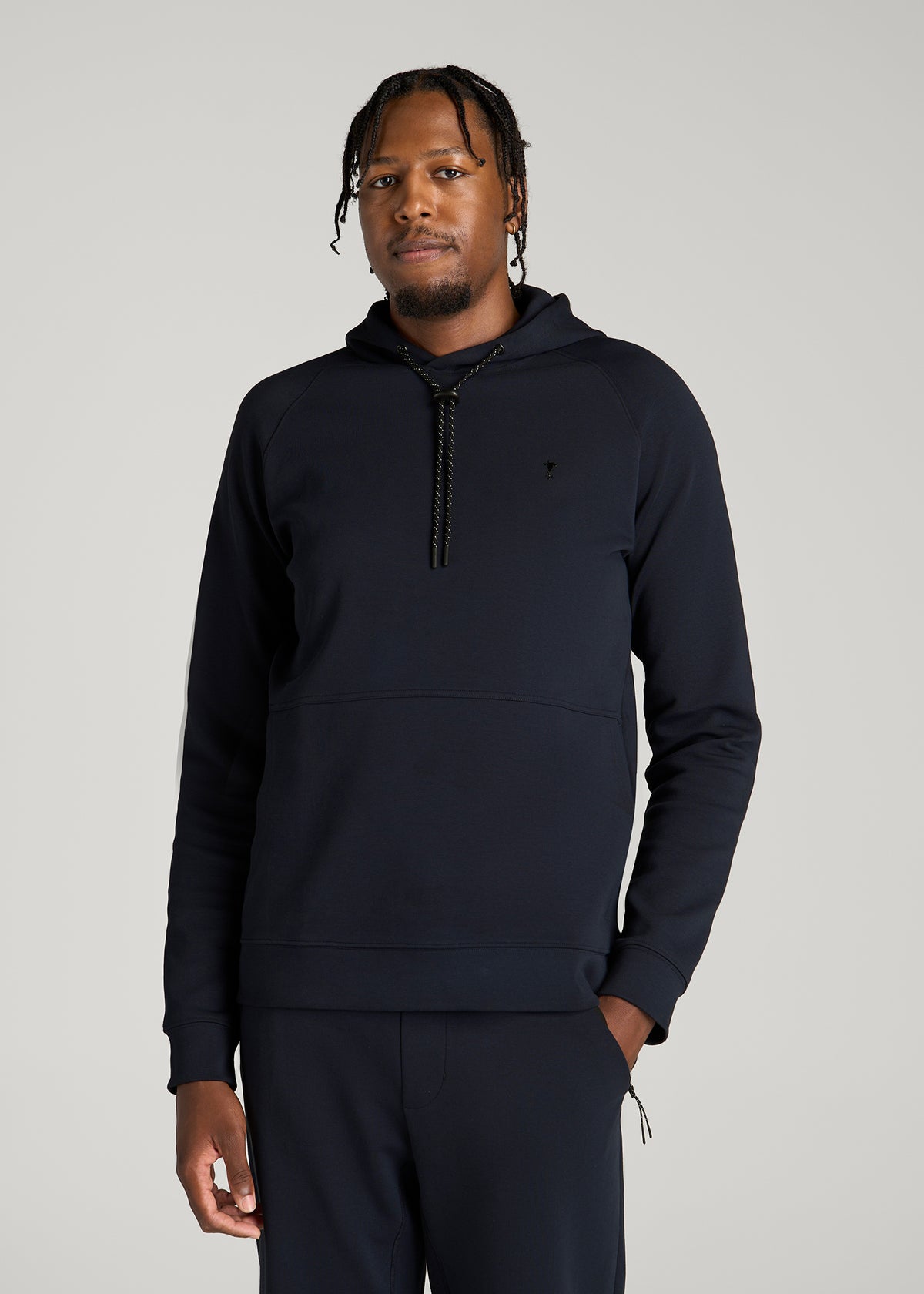 Tech Motion Hoodie for Tall Men in Royal Navy