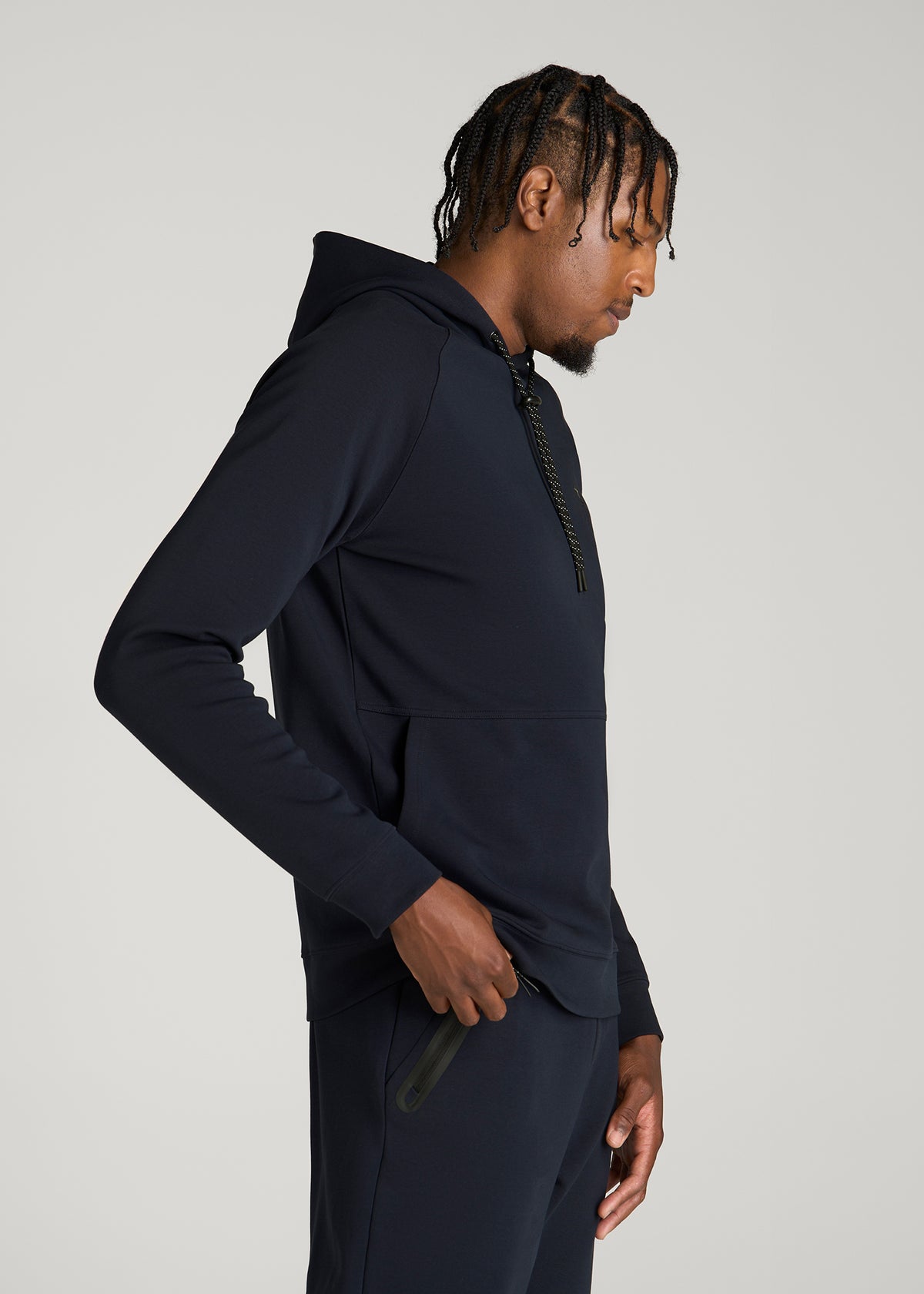 Tech Motion Hoodie for Tall Men in Royal Navy
