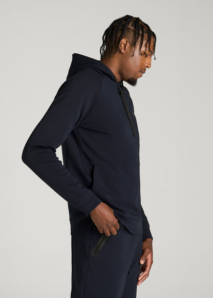 Tech Motion Hoodie for Tall Men in Royal Navy