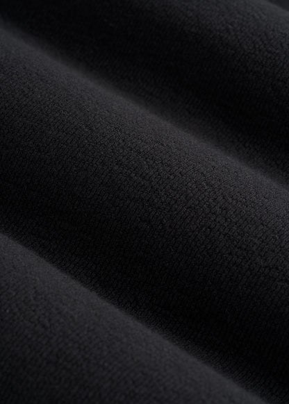 Terry Cotton Pocket Tee for Tall Men in Black