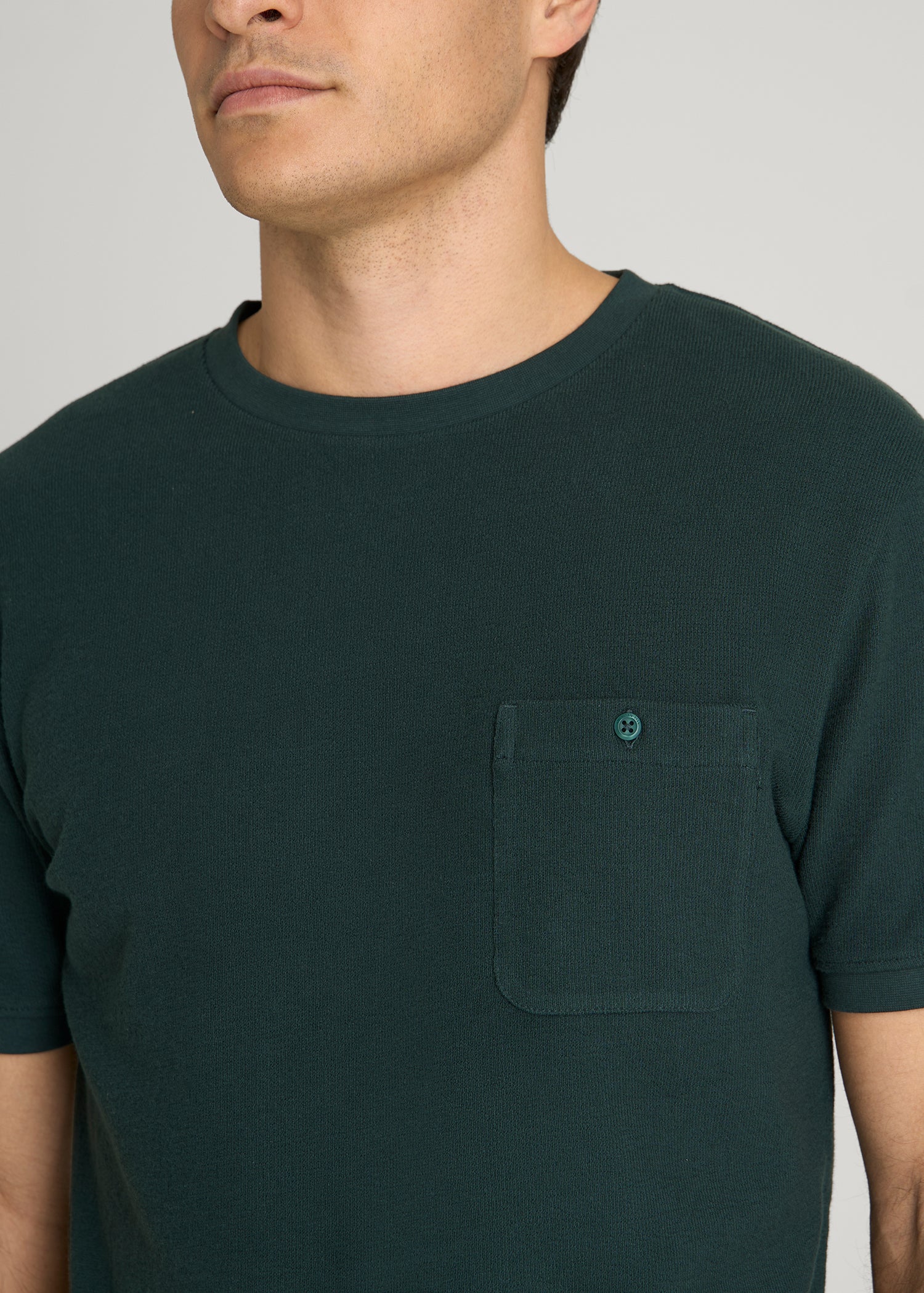 Terry Cotton Pocket Tee for Tall Men | American Tall
