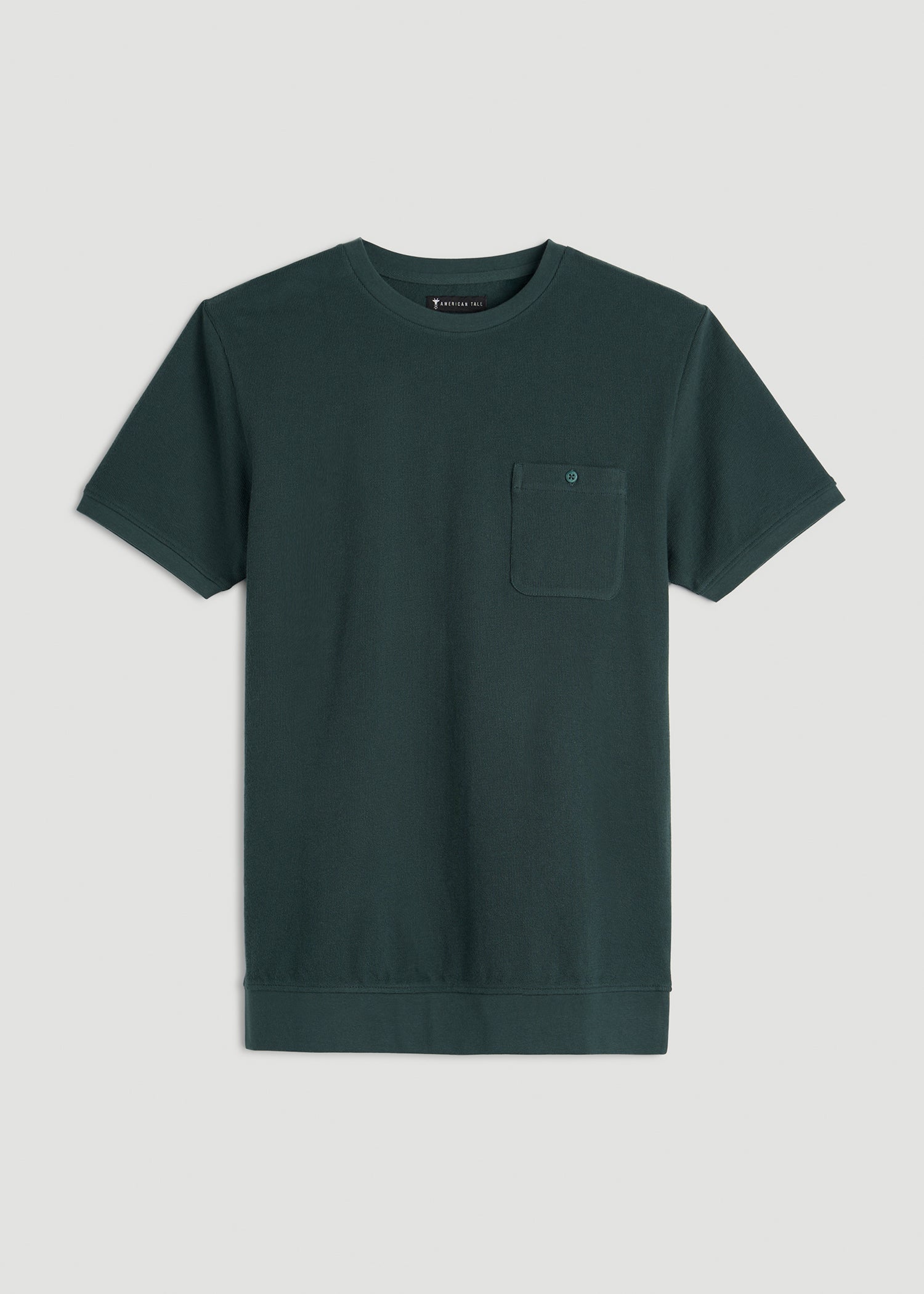 Terry Cotton Pocket Tee for Tall Men | American Tall Terry Cotton Pocket Tee for Tall Men | American Tall