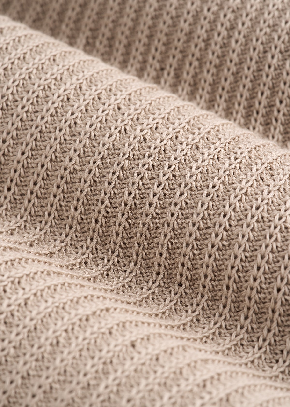 Textured Knit Crewneck Sweater for Tall Men in Simply Taupe