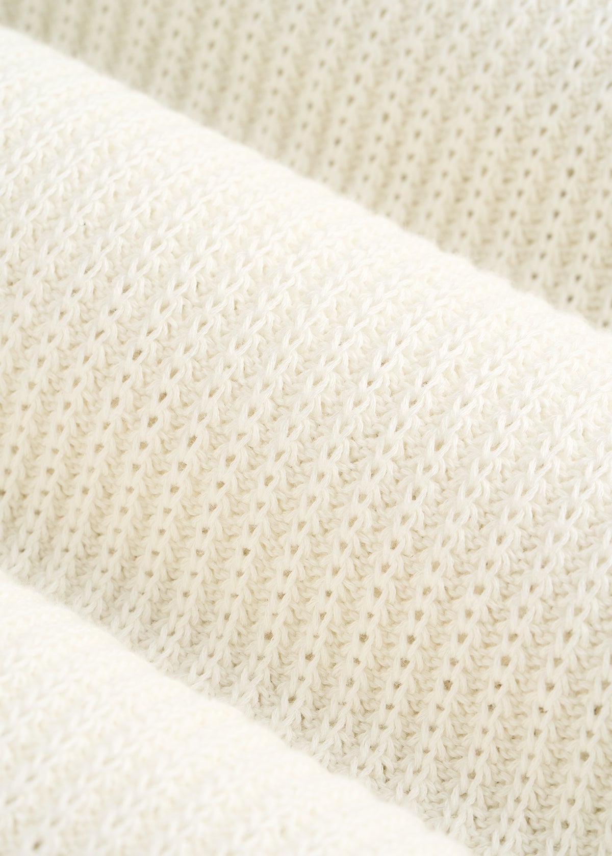 Textured Knit Quarter Zip Sweater for Tall Men in Star White
