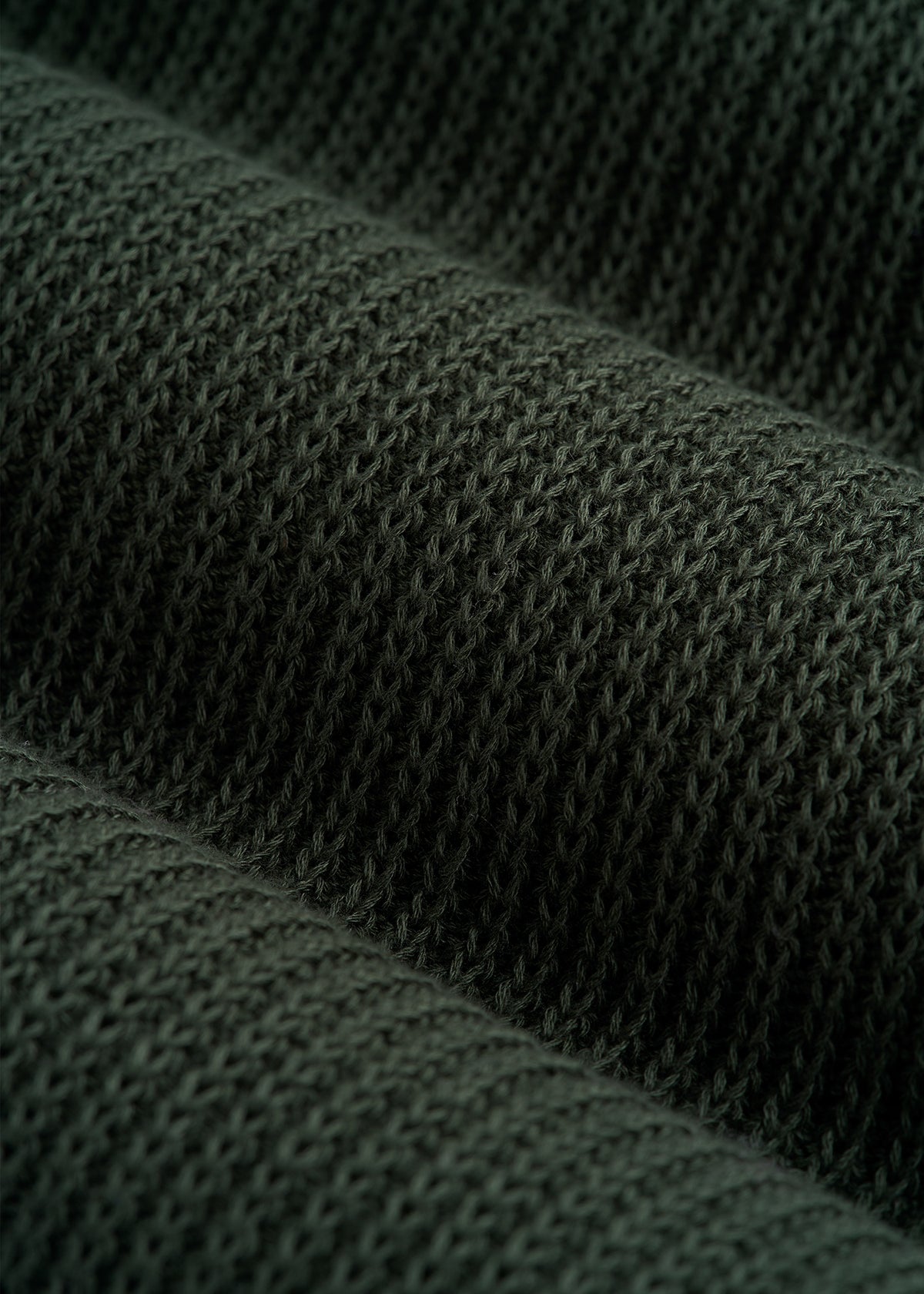 Textured Knit Short Sleeve Sweater Polo for Tall Men in Boreal Forest