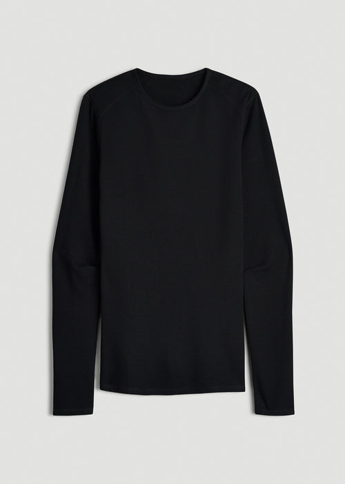 Thermal Undershirt for Tall Men in Black