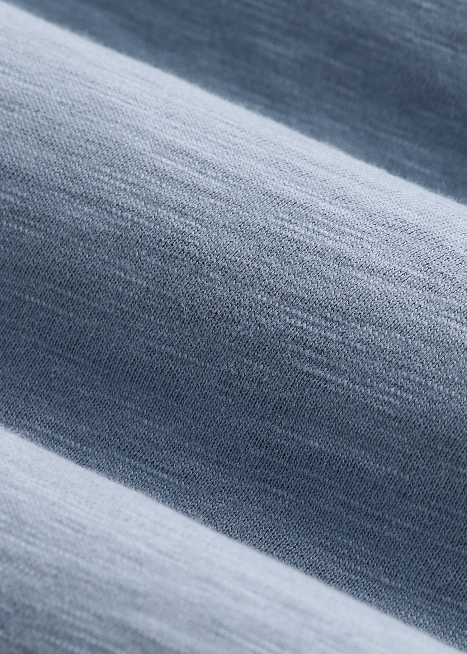 Three-Button Long Sleeve Slub Henley for Tall Men in Chambray