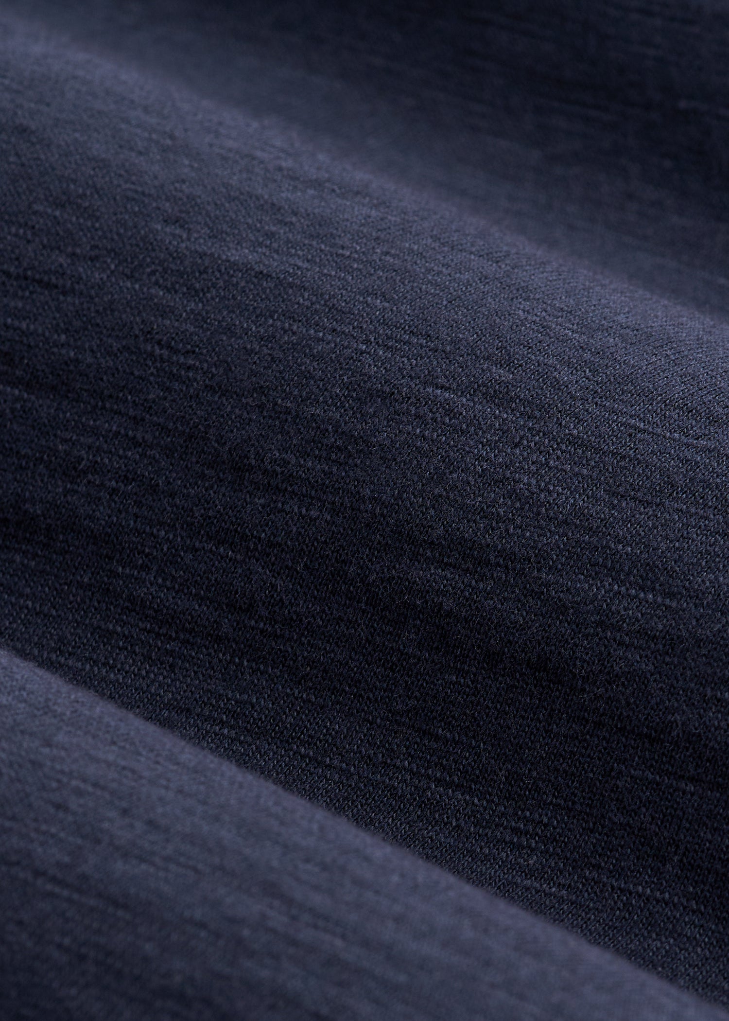 Three-Button Long Sleeve Slub Henley for Tall Men in Navy